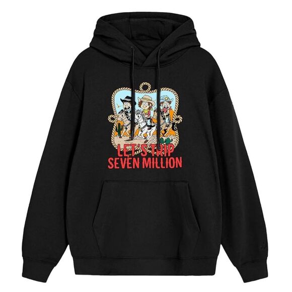 Sturniolo Triplets Other - Sturniolo Triplets Merch Let's Trip Seven Million Cowboy Black Hoodie Sweatshirt
